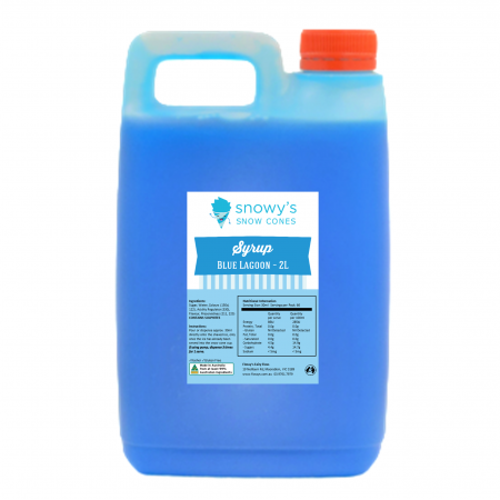 2L Snow Cone Syrup - Blue Lagoon